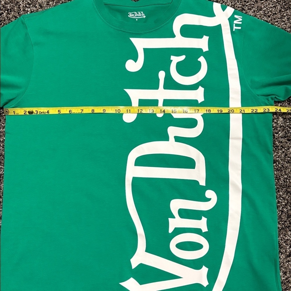 Von Dutch Green Logo Tee S - Picture 7 of 9